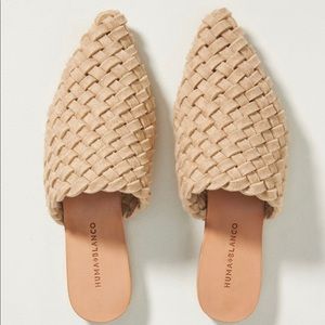 NWB Anthropologie x Huma Blanco Braided Mules | 38